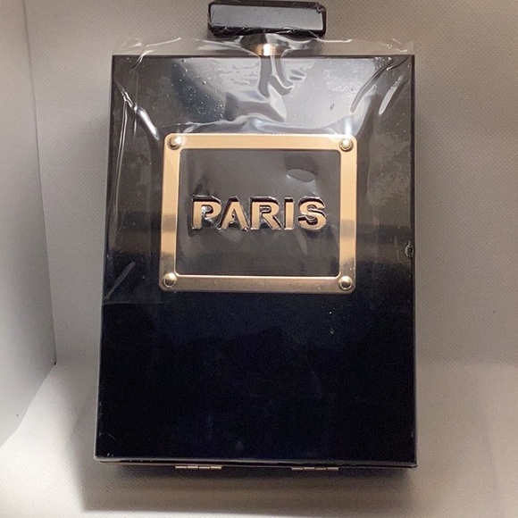 NEWT VINTAGE PARIS PERFUME SHAPED CLUTCH BAG. - Picture 5 of 14